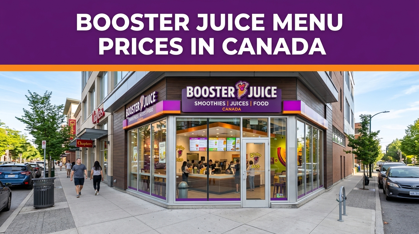 Booster Juice Menu Prices in Canada