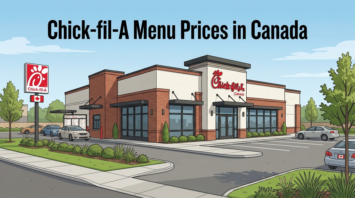 Chick-fil-A Menu With Prices in Canada