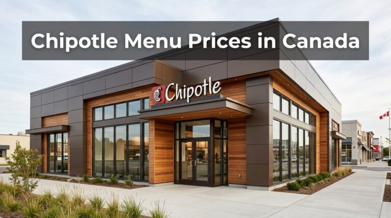 Chipotle Menu With Prices in Canada