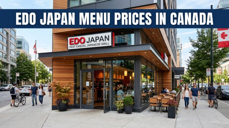 Edo Japan Menu Prices in Canada