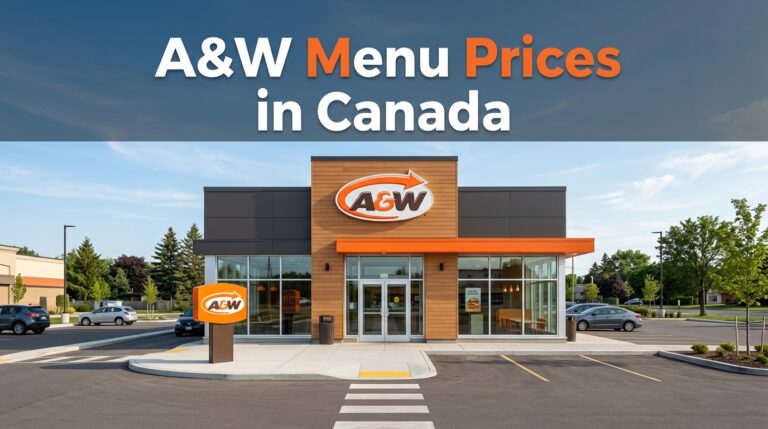 A&W Menu Prices in Canada