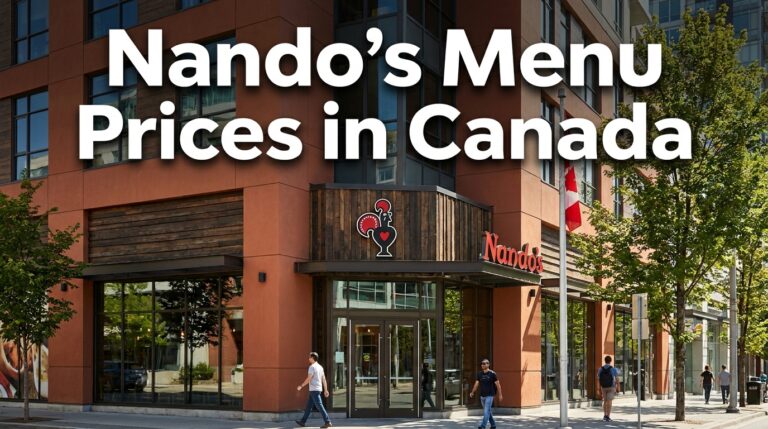 Nando's Menu With Prices in Canada