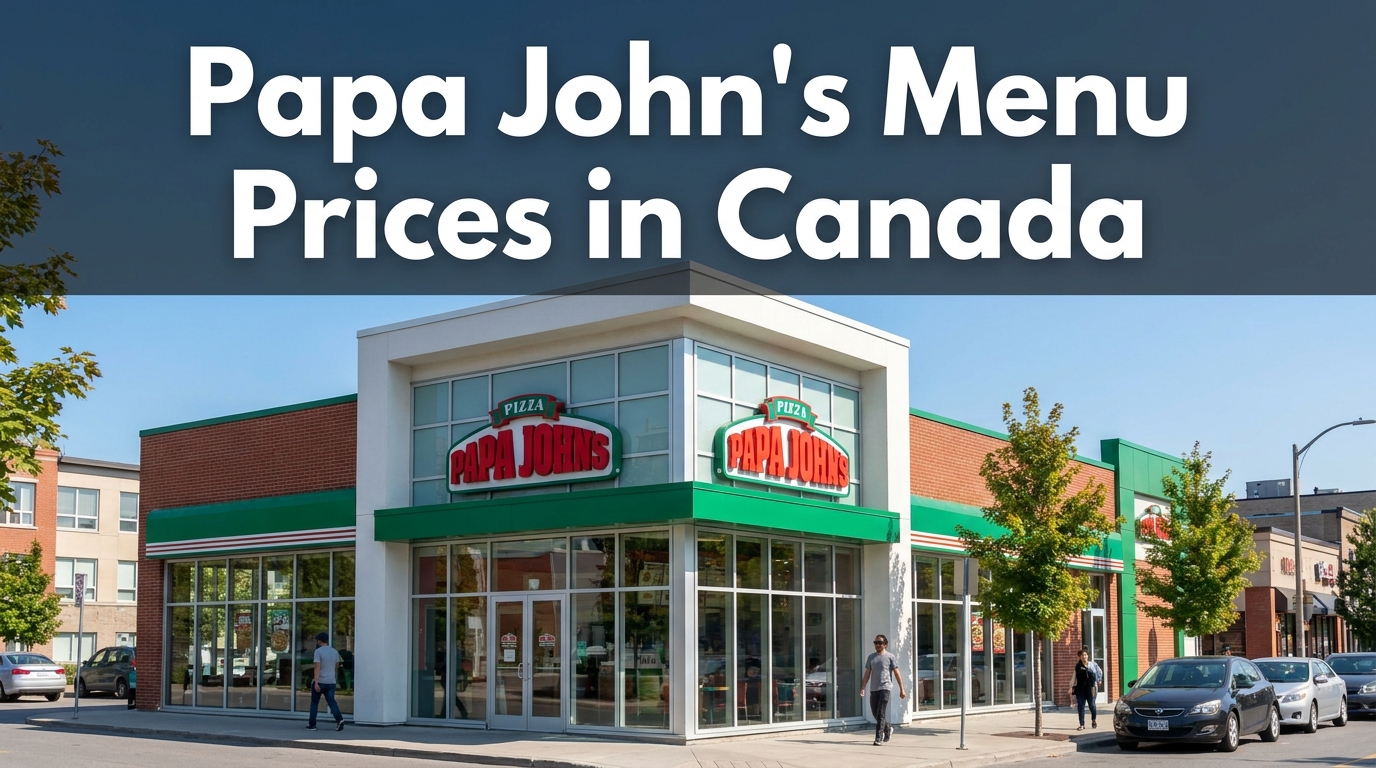 Papa John's Menu Prices in Canada