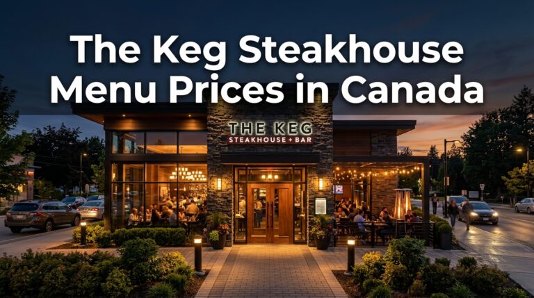 The Keg Steakhouse Menu Prices in Canada