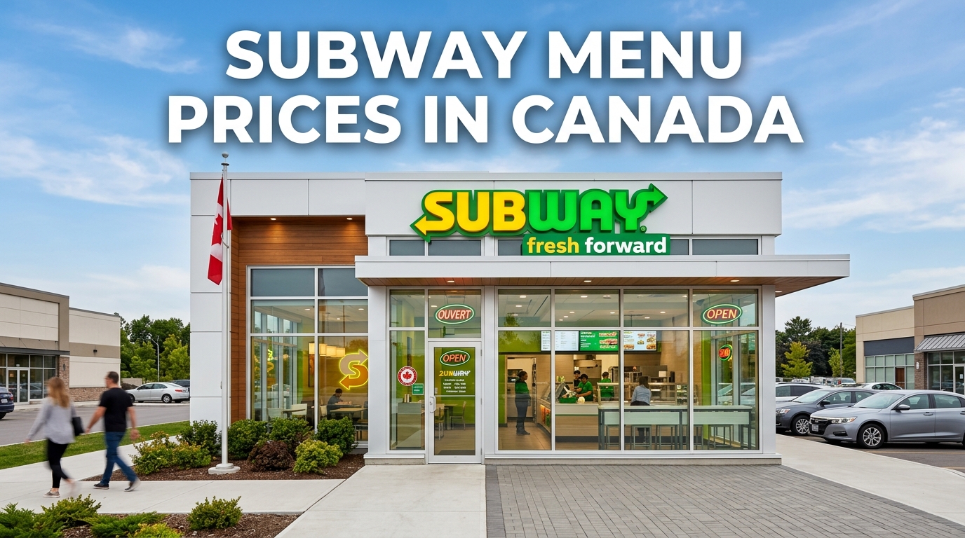 Subway Menu Prices in Canada
