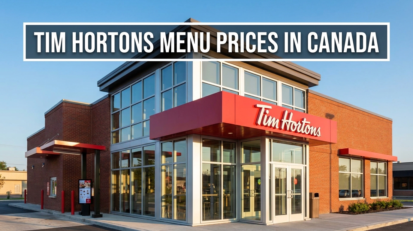 Tim Hortons Menu Prices in Canada